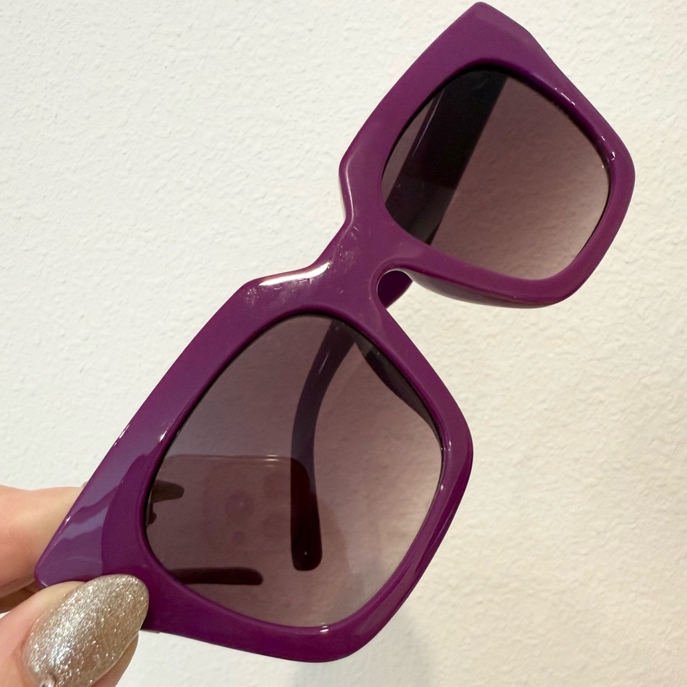 💜🕶️✨SOLD - Juicy Couture Purple & Gold Designer Sunglasses - Picture 9 of 9